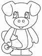 Pig coloring page