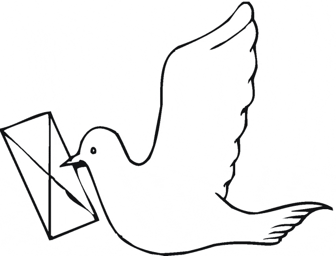 free Pigeon coloring page