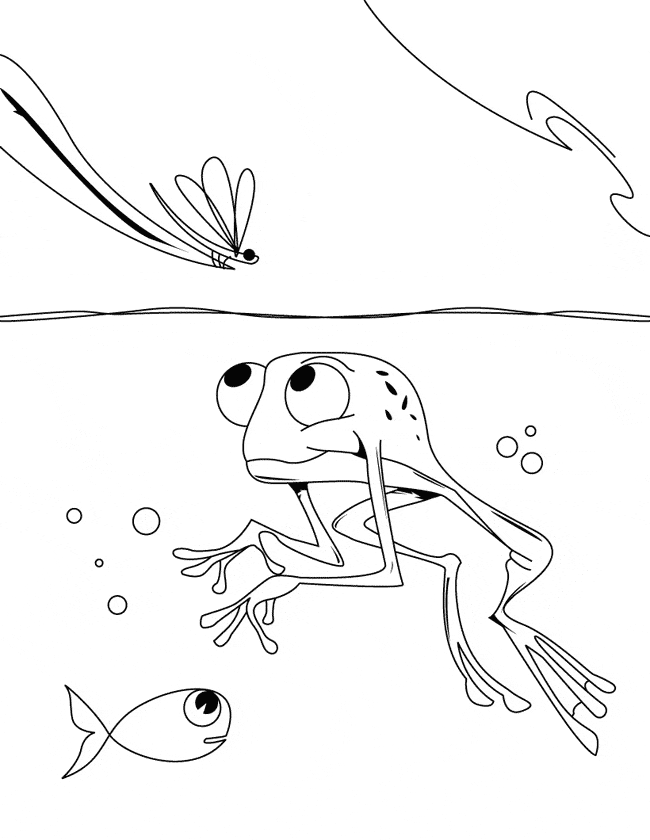 free Poison Dart Frog coloring page