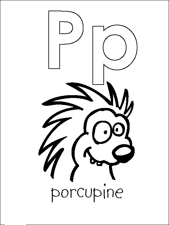 free Porcupine coloring page