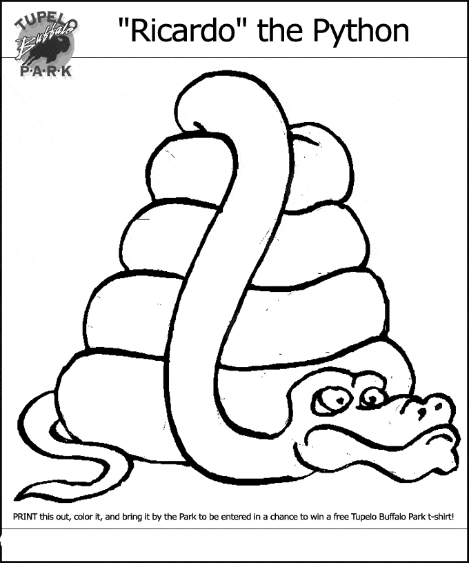 free Python coloring page