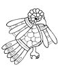 Quail coloring page