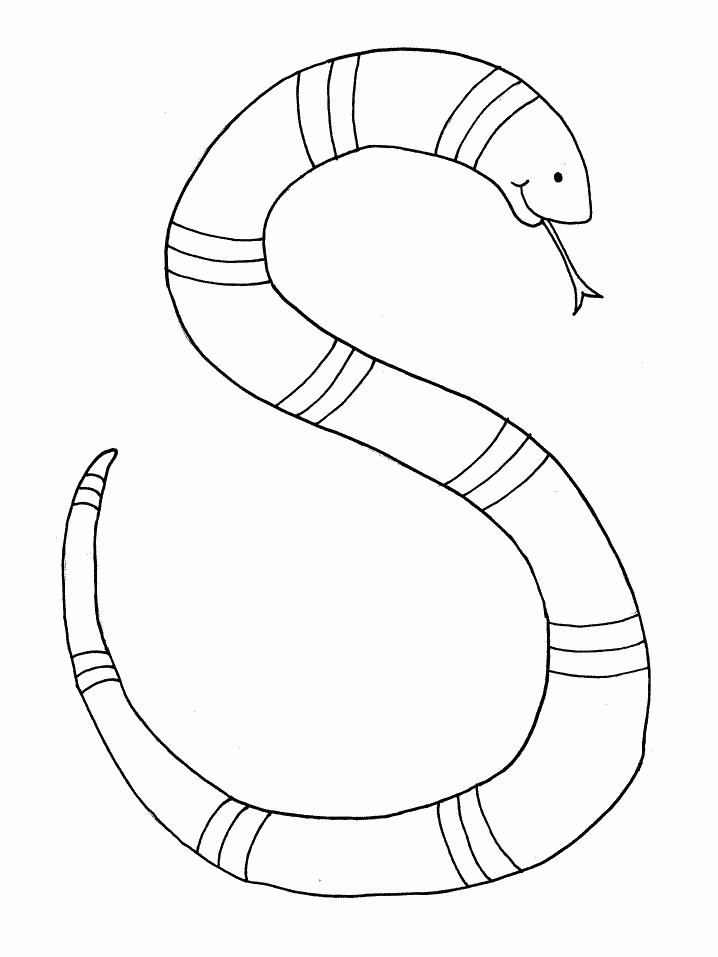 free Queen Snake coloring page