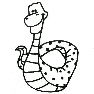free Queen Snake coloring page