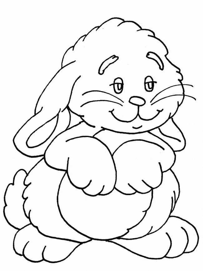 free Rabbit coloring page
