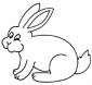 Rabbit coloring page