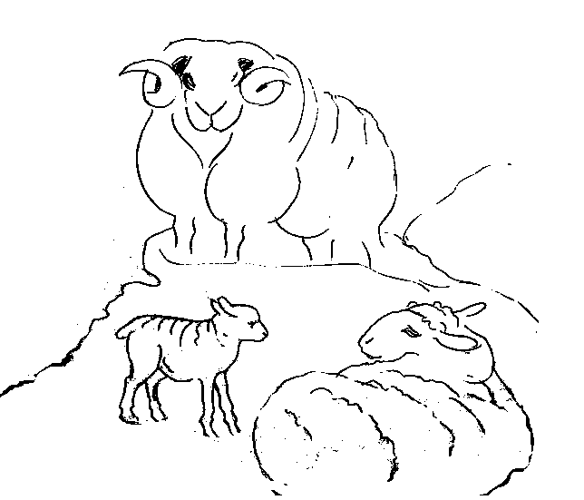 free Ram coloring page