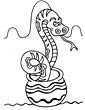 rattlesnake coloring page