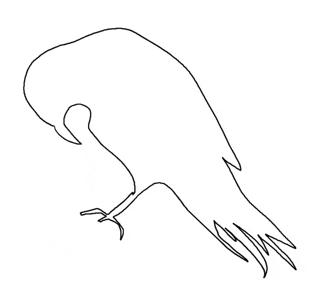 free Raven coloring page