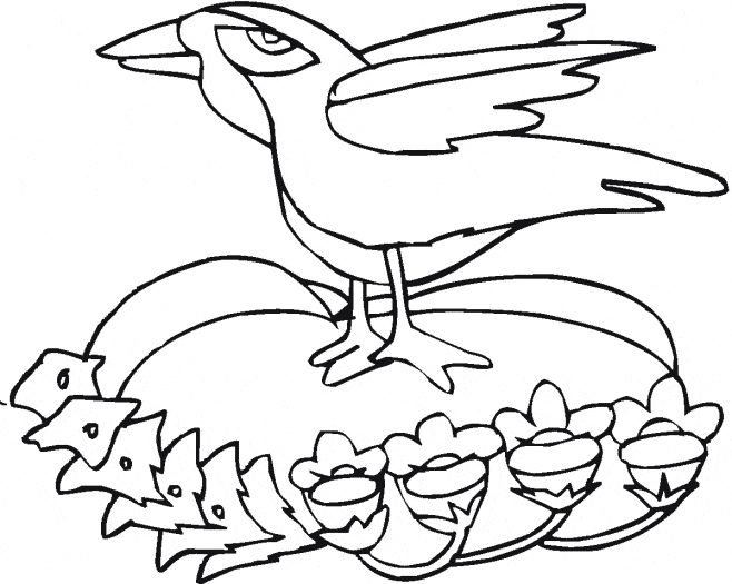 free Raven coloring page