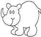 Rhinoceros coloring page