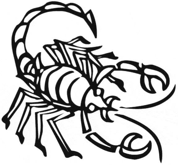 free Scorpion coloring page