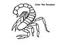 scorpion coloring sheet