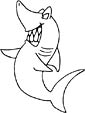 Shark coloring page