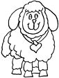 Sheep coloring page