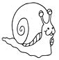 Snail coloring page