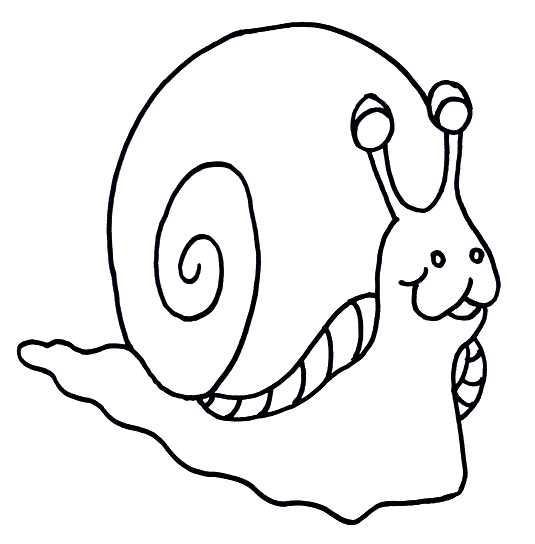 free Snail coloring page
