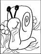 Snail coloring page