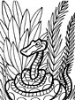 Snake coloring page