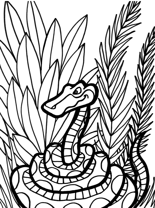 free Snake coloring page