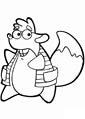 Squirrel coloring page