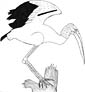 Stork coloring page