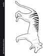 Thylacine coloring page