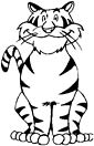 Tiger coloring page