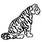 tiger coloring page