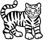 Tiger coloring page