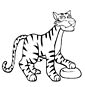 Tiger coloring page