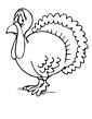 Turkey coloring page