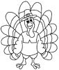 Turkey coloring page