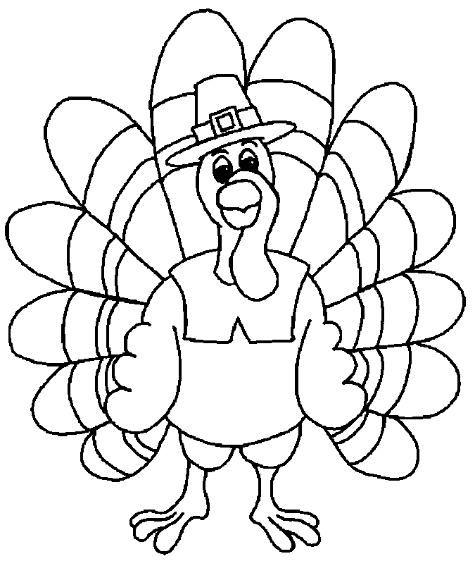 free Turkey coloring page