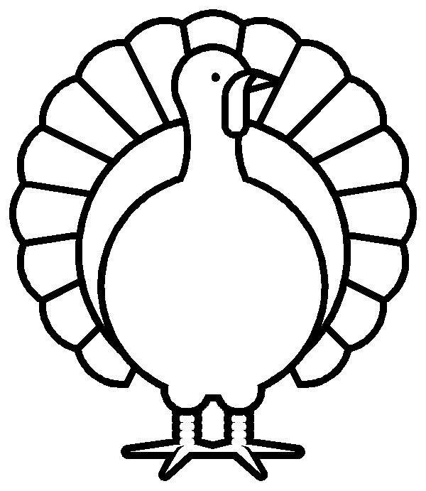 free Turkey coloring page