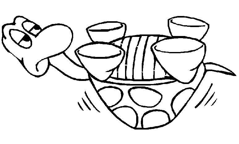 free Turtle coloring page