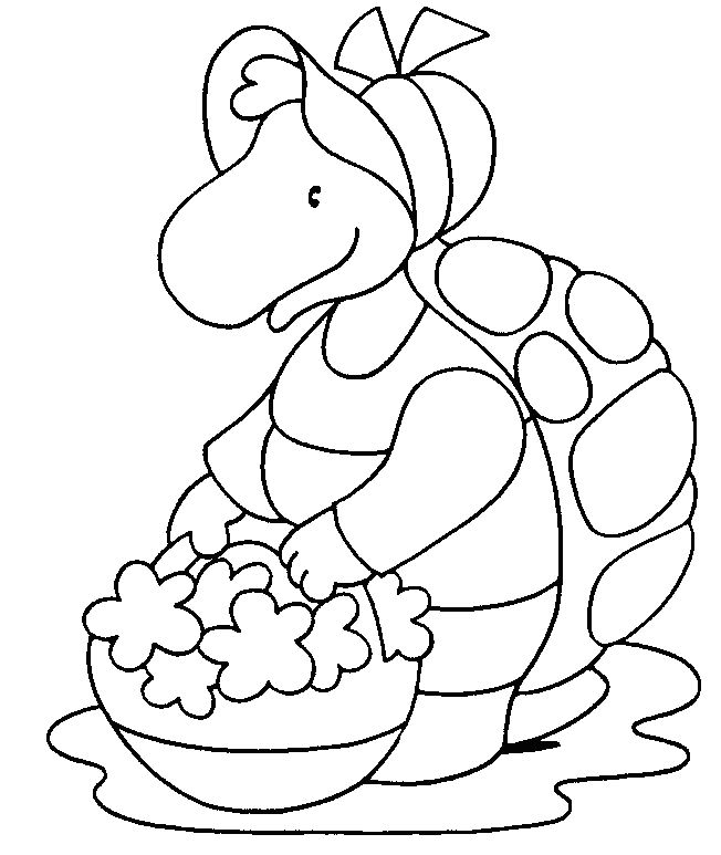 free Turtle coloring page