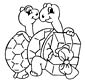 Turtle coloring page