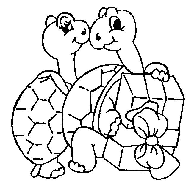 free Turtle coloring page
