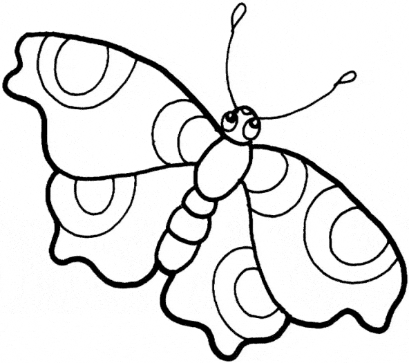free Ulysses Butterfly coloring page