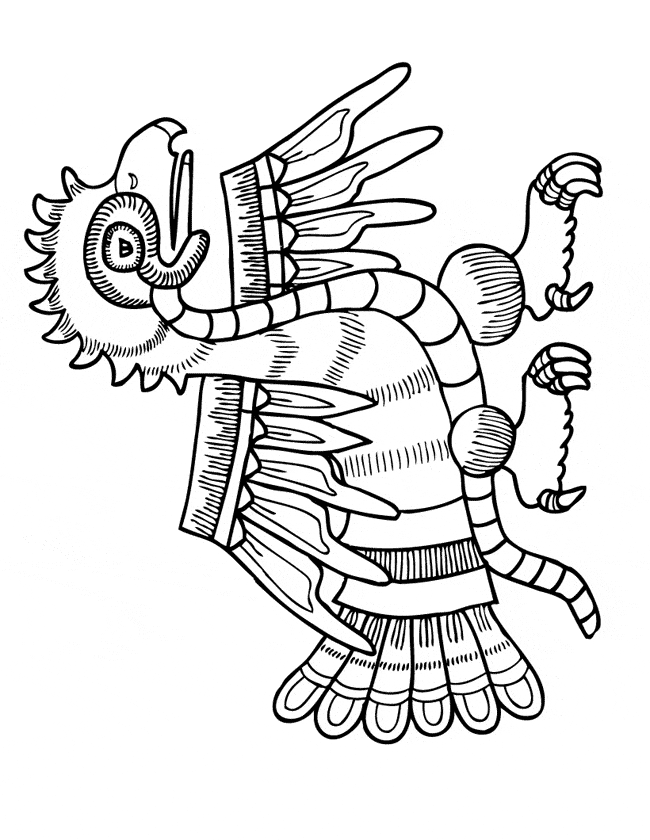 free Urubu coloring page