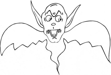 Vampire Bat coloring page - Animals Town - Free Vampire Bat color sheet