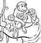 vervet monkey coloring page