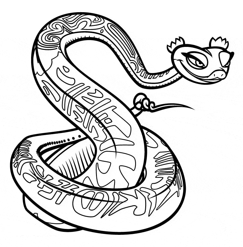 free Viper coloring page