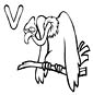 Vulture coloring page