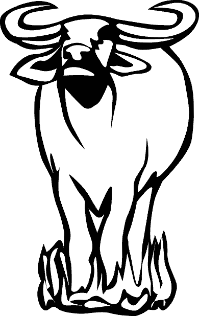 free Wildebeest coloring page