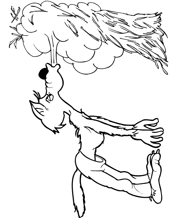 free Wolf coloring page