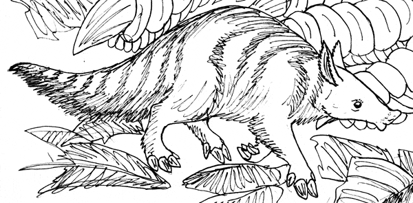 free Xenarthra coloring page