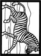 Zebra coloring page