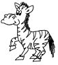 Zebra coloring page